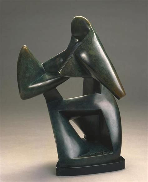 The Boxers La Lutte Bronze By Alexander Porfiryevich Archipenko