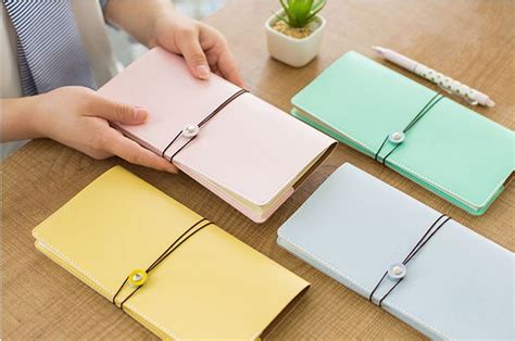 Pin on 馬卡龍手冊 Leather notebook Midori notebook Handmade journals