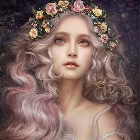 Breathtaking Baroque Long Haired Beauty Painted By OpenArt