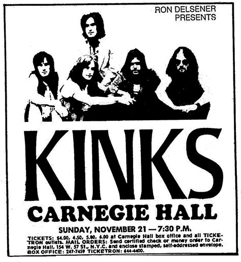 The Kinks's Concert & Tour History | Concert Archives