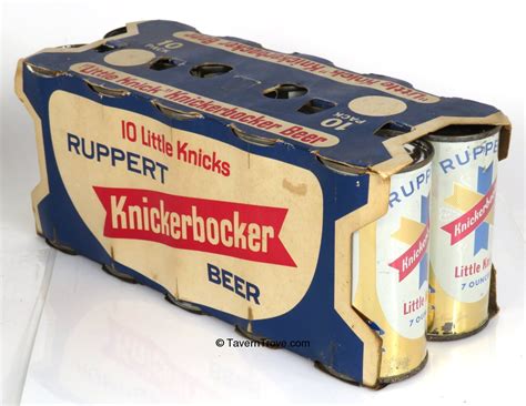 Item 1311 1960 Ruppert Knickerbocker Beer 10 Pack 7oz Cans Six Pack