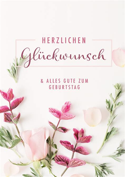 Gru Karte Herzlichen Gl Ckwunsch Und Alles Gute Zum Geburtstag