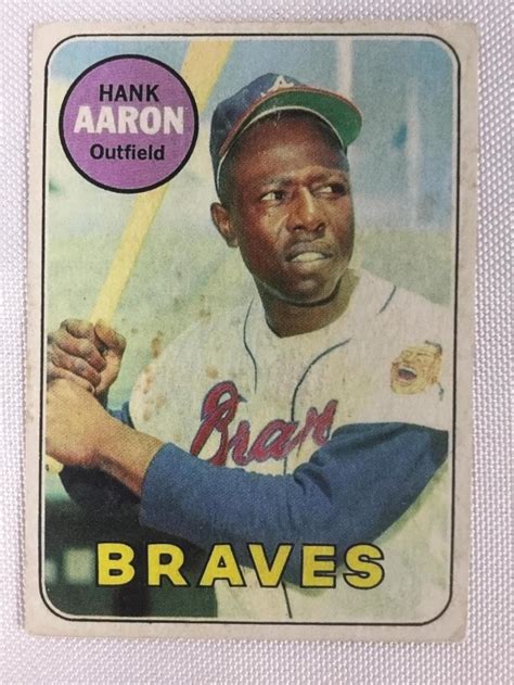 1969 TOPPS HANK AARON 100