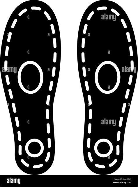 Orthopedic Insoles Glyph Icon Arch Support Orthotic Insoles Silhouette Symbol Shoe Pads