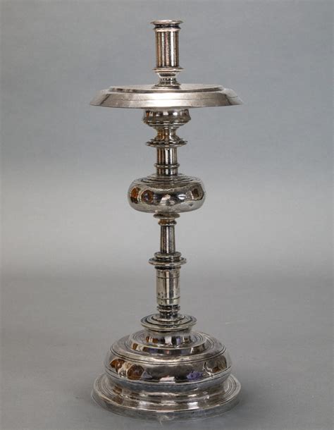 Set Of 4 Spanish Colonial Silver Candlesticks Naga Antiques