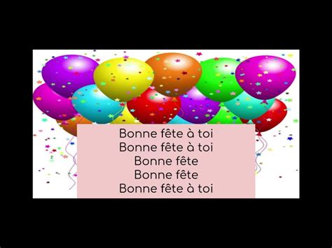 Sing Happy Birthday Song In French - Celebrate Good Times The Happy Birthday Song In French ...