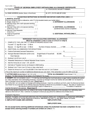 2013 Form GA DoR G 4 Fill Online Printable Fillable Blank PdfFiller