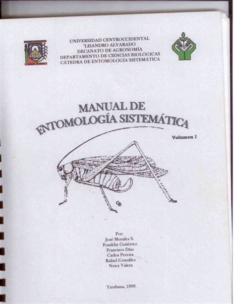 PDF Manual de Entomología Sistemática