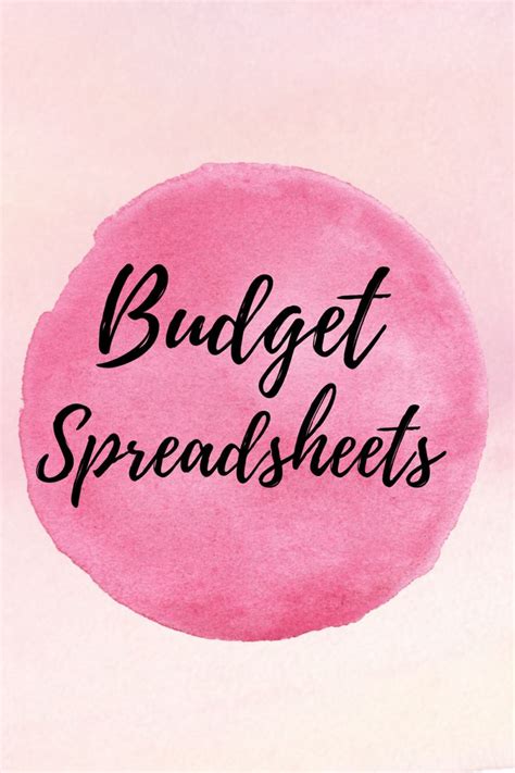 Excel Budget Spreadsheet, Monthly Budget Template, Excel Template ...