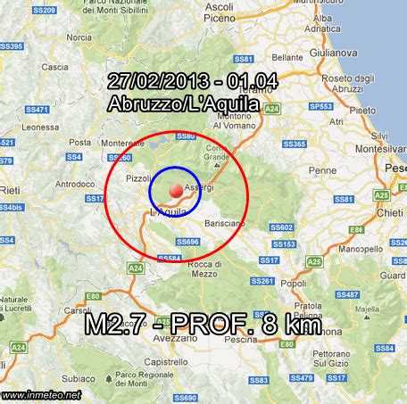 INGV Terremoto Oggi In Tempo Reale Monitoraggio Sismico