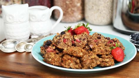 5 Ingredient Healthy Breakfast Cookies Better Breakfasts Youtube