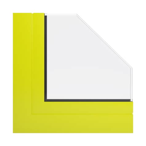 RAL 1026 Luminous Yellow Colors Aluminum RAL Windows Feneste