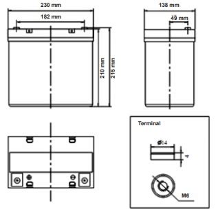 Batteria Zenith V Ah Agm Ciclica Cp Zl Elebatt It