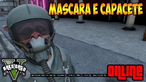 GTA V ONLINE GLITCH CAPACETE MAIS MASCARA DLC ESCOLA DE AVIAÇÃO