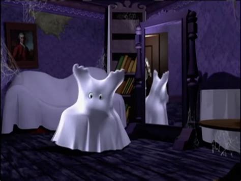 there are two ghost statues in the room