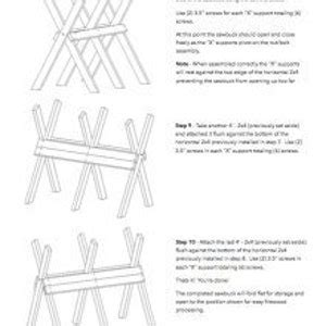 Sawbuck Assembly Plans Build Your Own Sawbuck - Etsy