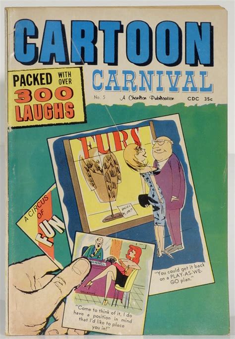 Cartoon Carnival No 5 1960s Style Naughty Double Entendre Sex Jokes