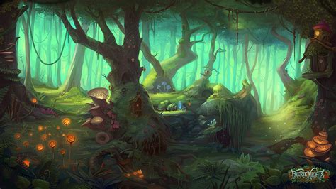 ArtStation - Faerie Nights | Slot Game, Inkration Studio Forest ...