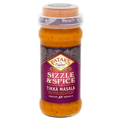 Pataks Tikka Masala Sizzle And Spice Curry Sauce 360g Indian And Curry Sauces Iceland Foods