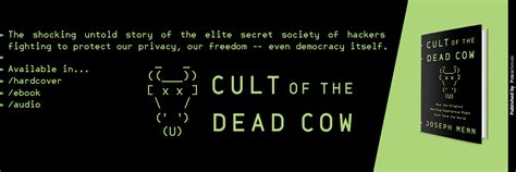 Cult of the Dead Cow Book Event at the Internet Archive | Electronic Frontier Foundation