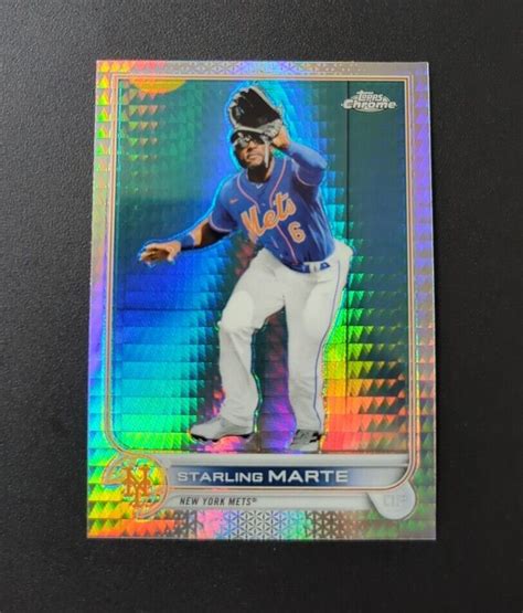 2022 Topps Chrome STARLING MARTE 132 Prizm Refractor New York Mets EBay