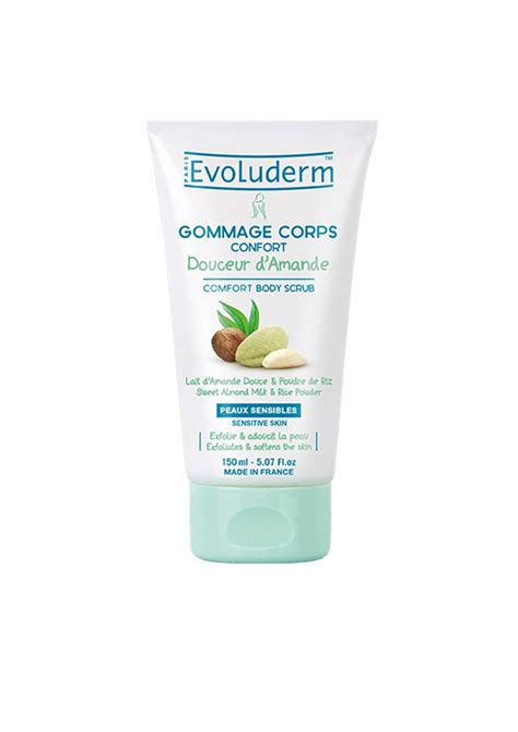 Evoluderm Comfort Body Scrub Sweet Almond Milk Sensitive Skin 150ml