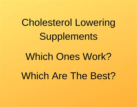 9 Ways To Lower Cholesterol Naturally Supplement Clarity