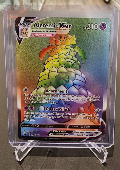 Pokemon Tcg Alcremie Vmax Shining Fates Rainbow Secret Rare