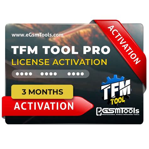 TFM Tool Pro Activation 3 Months EGsmTools