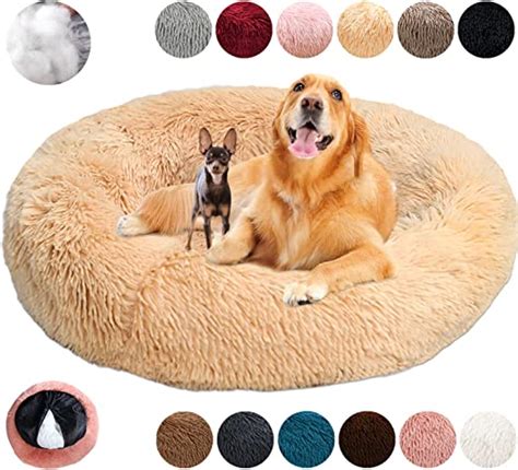 KZhanmy Panier Chien Rond Dehoussable Grande Taille Apaisant Chien