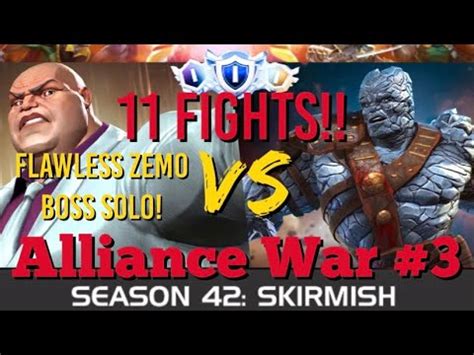 MCOC Alliance War Season 42 War 3 11 FIGHTS Kingpin Vs