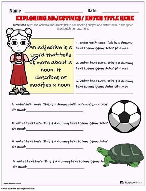 Free Adjectives And Adverbs Worksheets Printable Templates