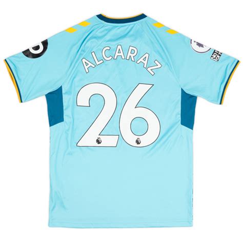 2022 23 Southampton Match Issue Away Shirt Alcaraz 26