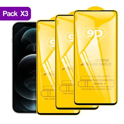 Combo Pack X3 Mica De Vidrio 9d Para Iphone Se 2020 Antishock Cuida La Pantalla Del Celular