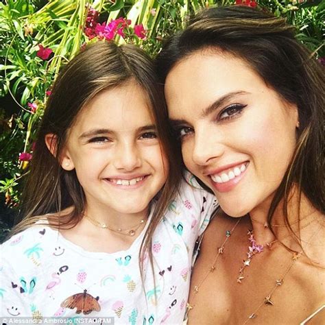 Alessandra Ambrosio Shares Sweet Mother Daughter Moment Daily Mail Online