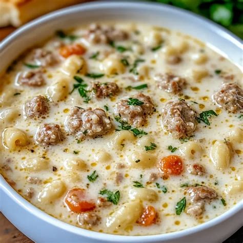 Creamy Parmesan Italian Sausage Ditalini Soup Recipe Recipes Own