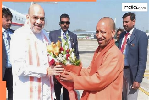 Maha Kumbh Union Home Minister Amit Shah Reaches Prayagraj To