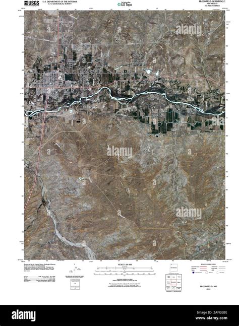 Bloomfield new mexico map Cut Out Stock Images & Pictures - Alamy