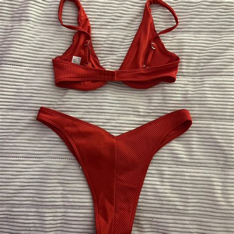 Red Hollister Bikini Have The Same Bottoms In A Depop