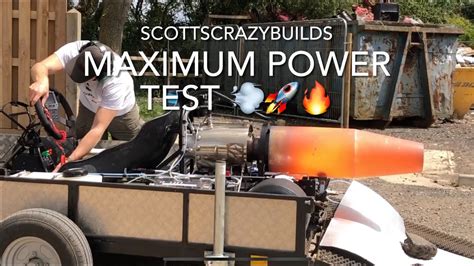 MAX Power And Thrust Testing My New DIY Jet Engine For The Kart