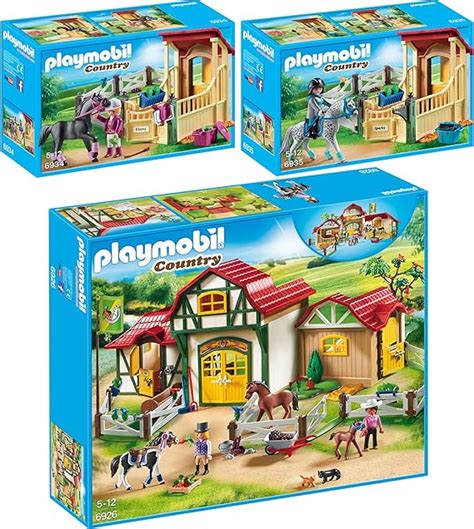 Playmobil Country Er Set Gro Er Reiterhof Pferdebox