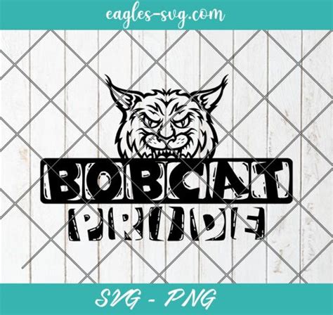 Bobcat Pride Mascot School Sport Svg Cut Files For Cricut Silhouette