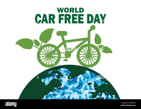 World Car Free Day Holiday Concept Template For Background Banner