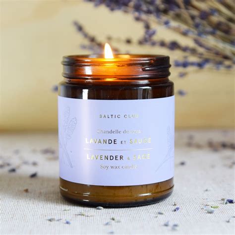 Baltic Club Lavender And Sage Soy Candle