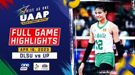 Dlsu Vs Up Round Highlights Uaap Season Womens Volleyball