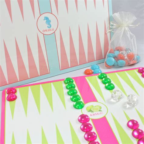 Backgammon Seta Colorful Backgammon Board That Can Be Personalized