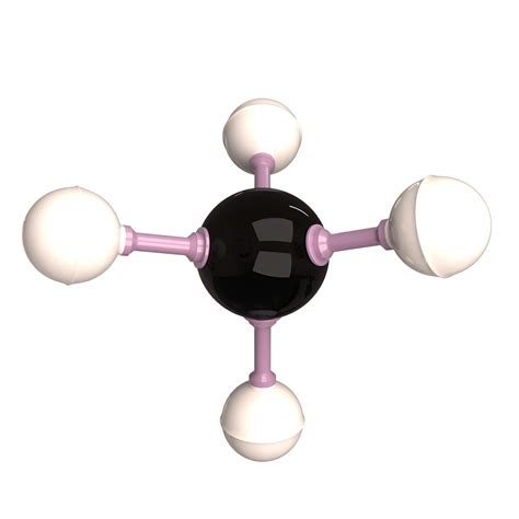 Methane Molecule 3D Model By KhaganFX