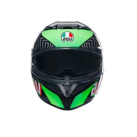 Casco AGV K 3 Kamaleon Black Red Green Dainese Store Valencia