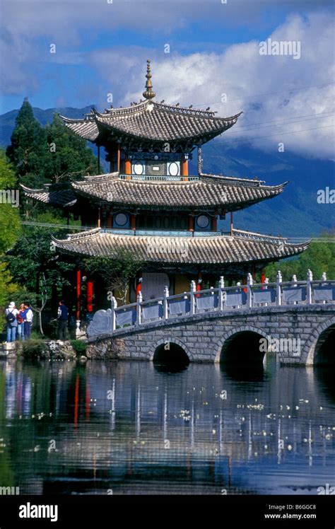 Five Phoenix Pavilion At Black Dragon Pool Park Lijiang Yunnan Province