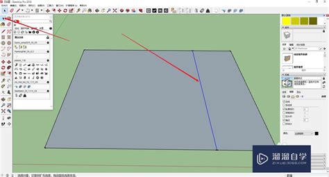 Sketchup中如何拉线成面？溜溜自学网